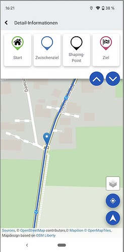 …dann kannst du den Punkt auf Google Maps öffnen.. wo?