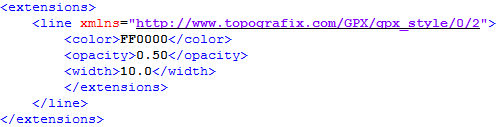 topografix color opacity width